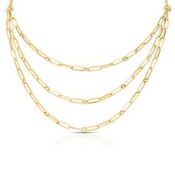 Paper Clip Chain, Roberto Coin, Yellow Gold