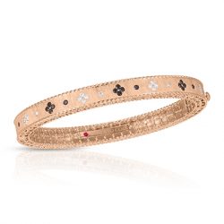 Rose Gold Bangle, Diamonds, Roberto Coin